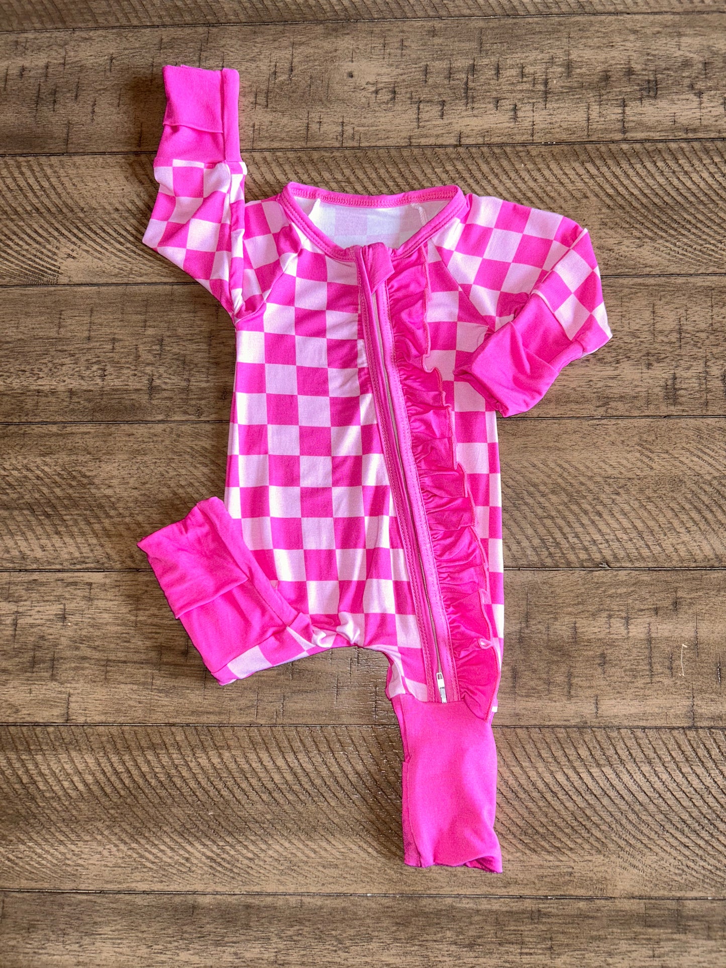 Pink Checkered - Zippy